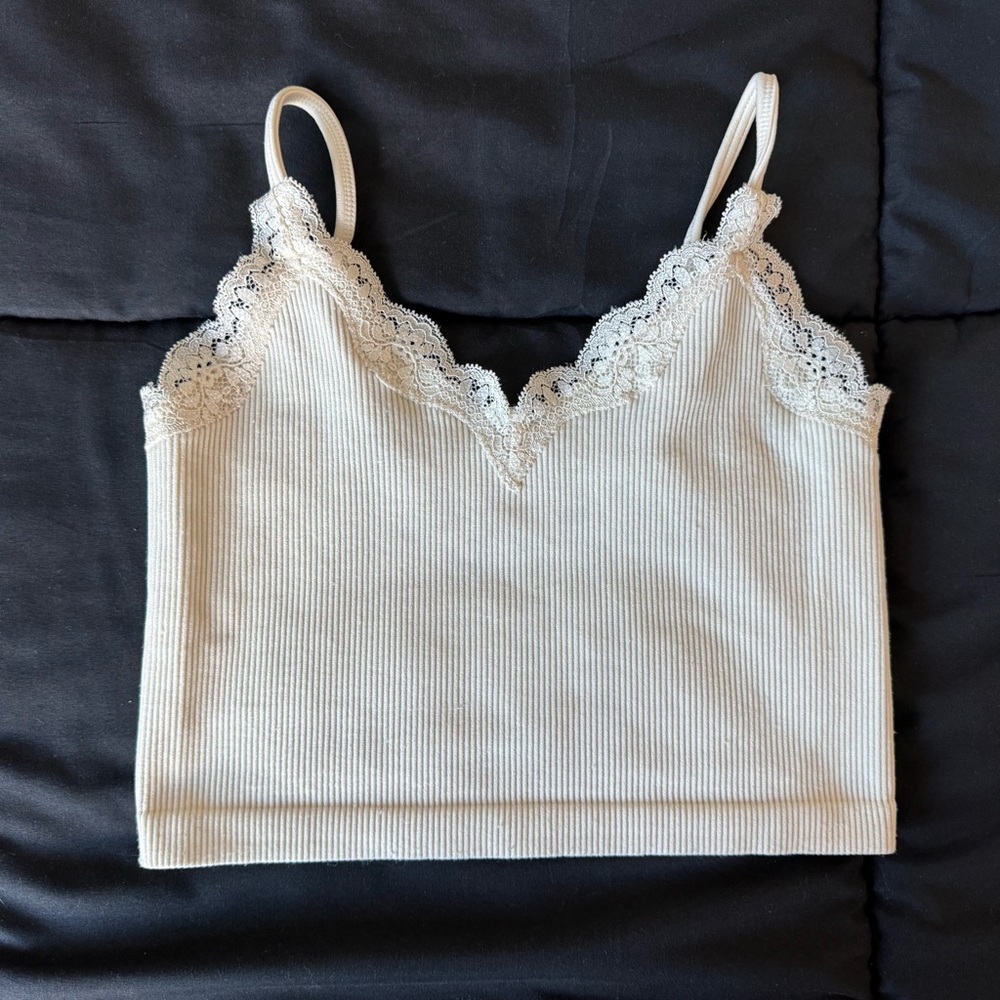 wild fable off-white lace trim seamless tank top - Picture 4 of 9